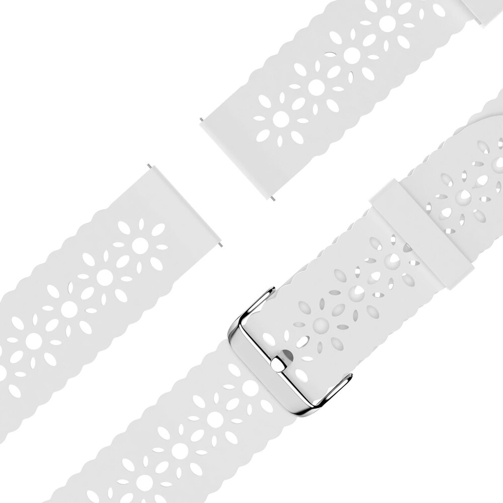 Bandz Bandz Correa silicona con estampado floral Amazfit GTS 3 (blanco)