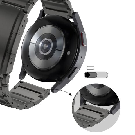 Bandz Bandz Correa sólido titanio Huawei Watch 3 (Pro) (negro) Bandz Bandz Correa sólido titanio Huawei Watch 3 (Pro) (negro)