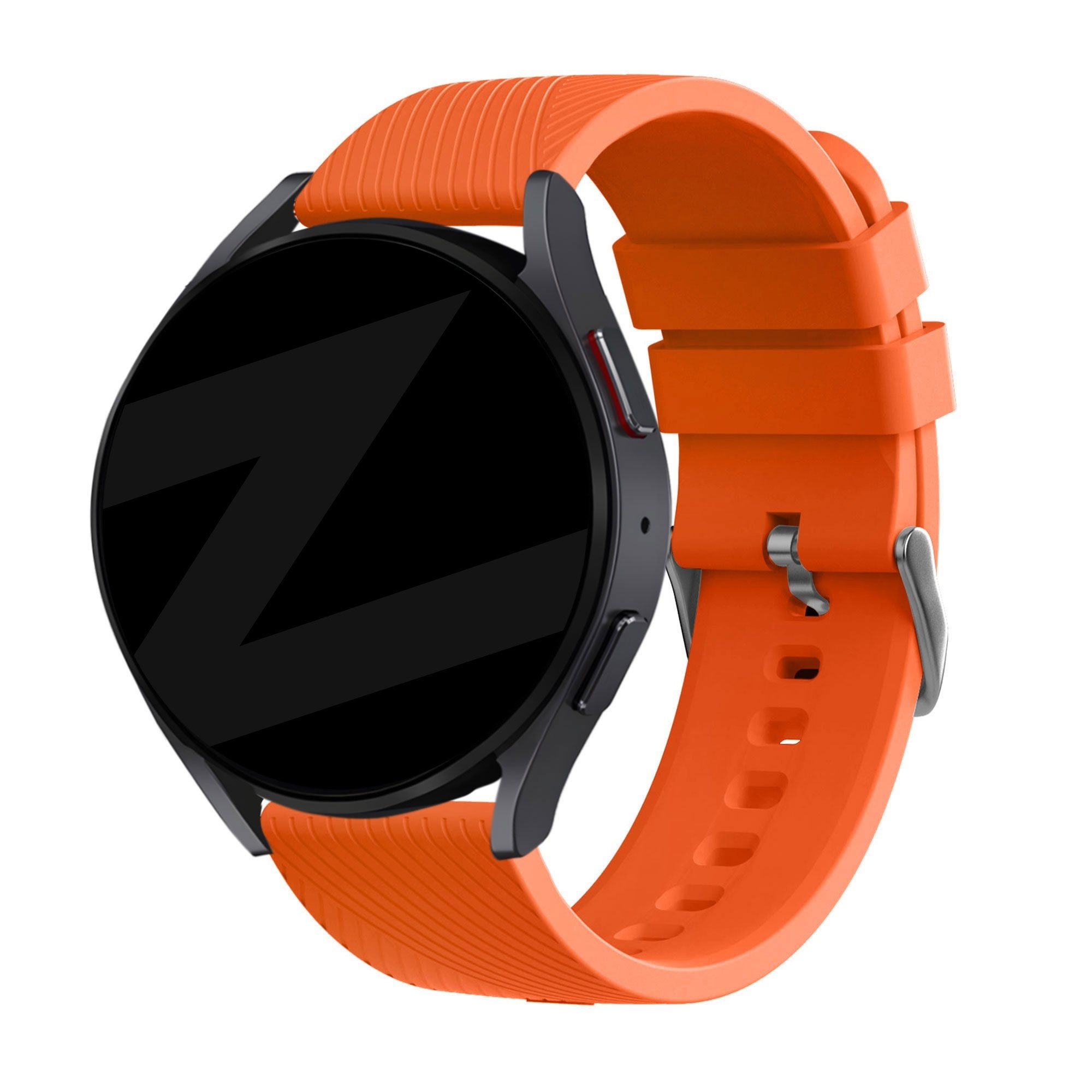 Para Huawei Band 8 16 mm Correa de reloj de repuesto de silicona de color  sólido (naranja)