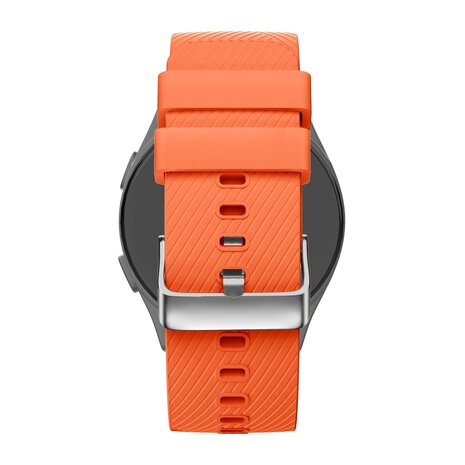 Para Huawei Band 8 16 mm Correa de reloj de repuesto de silicona de color  sólido (naranja)