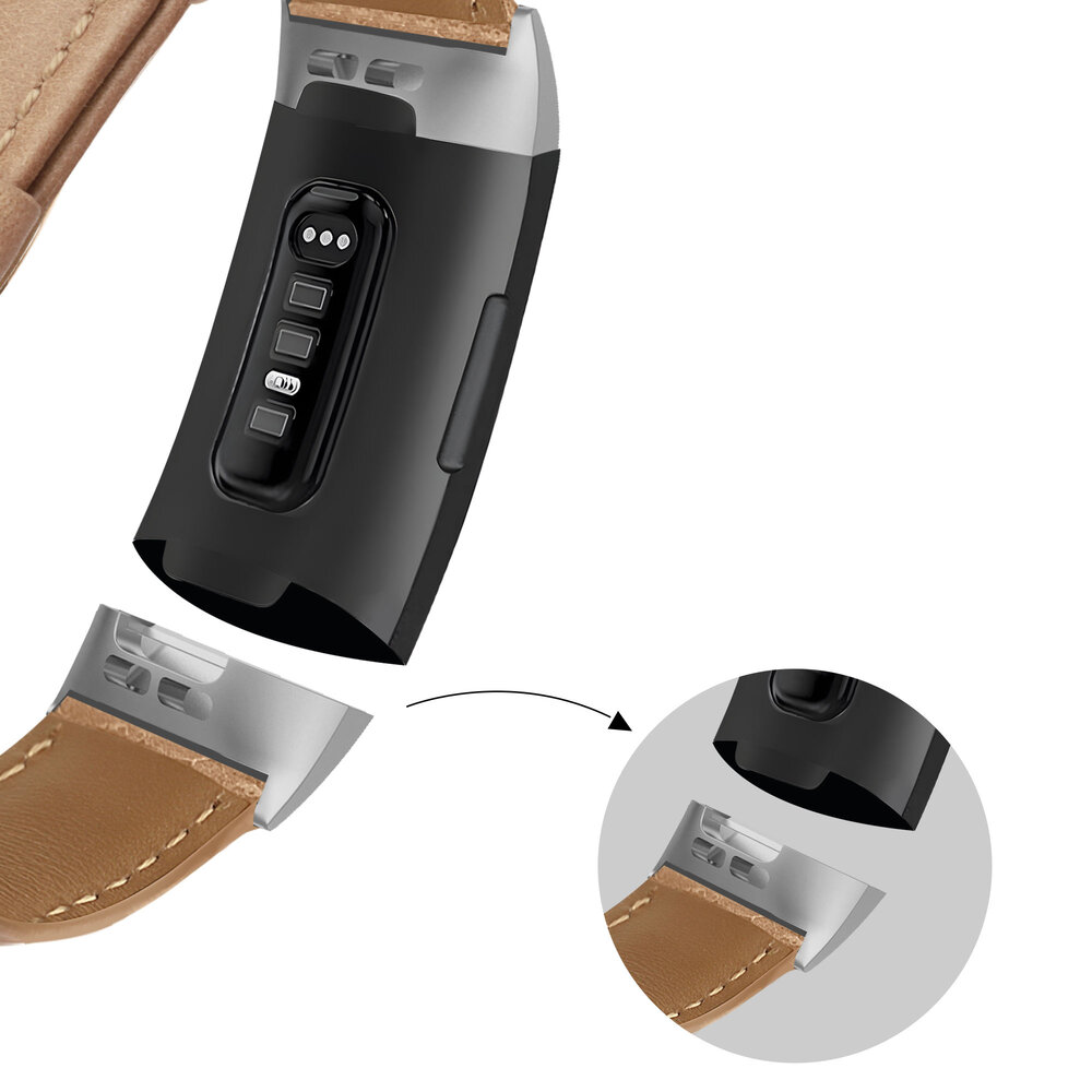 Bandz Bandz Correa cuero auténtico Fitbit Charge 4 (marrón) Bandz Bandz Correa cuero auténtico Fitbit Charge 4 (marrón)