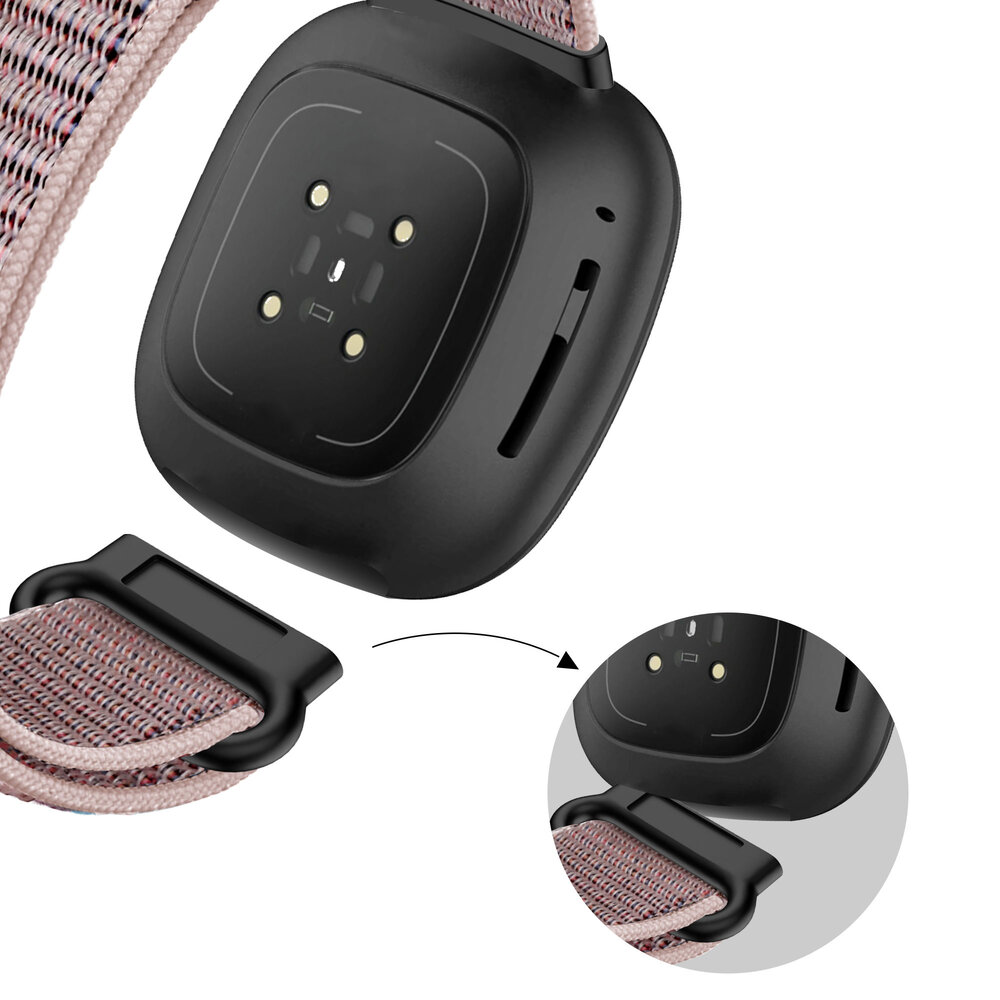 Bandz Bandz Correa loop nylon Fitbit Sense (rosa) Bandz Bandz Correa loop nylon Fitbit Sense (rosa)