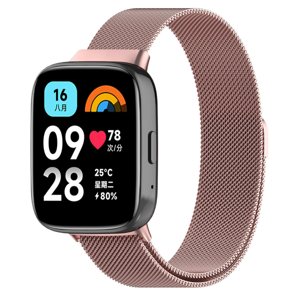 Correa Milanesa Redmi Watch 3 Active / Lite (rosa) 