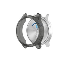 Strap-it Funda TPU Garmin Vivomove Style / Luxe (transparente-negro)