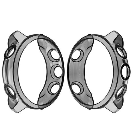 Strap-it Strap-it Funda TPU Garmin Forerunner 245 (transparente-negro) Strap-it Strap-it Funda TPU Garmin Forerunner 245 (transparente-negro)