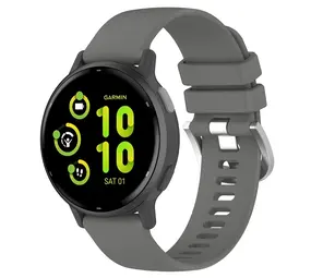 Strap-it Correa silicona clásica Garmin Vivoactive 5 (gris oscuro)
