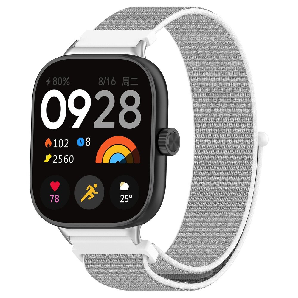 Strap-it Strap-it Correa nylon Redmi Watch 4 (blanco-gris) Strap-it Strap-it Correa nylon Redmi Watch 4 (blanco-gris)