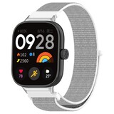 Strap-it Correa nylon Redmi Watch 4 (blanco-gris)