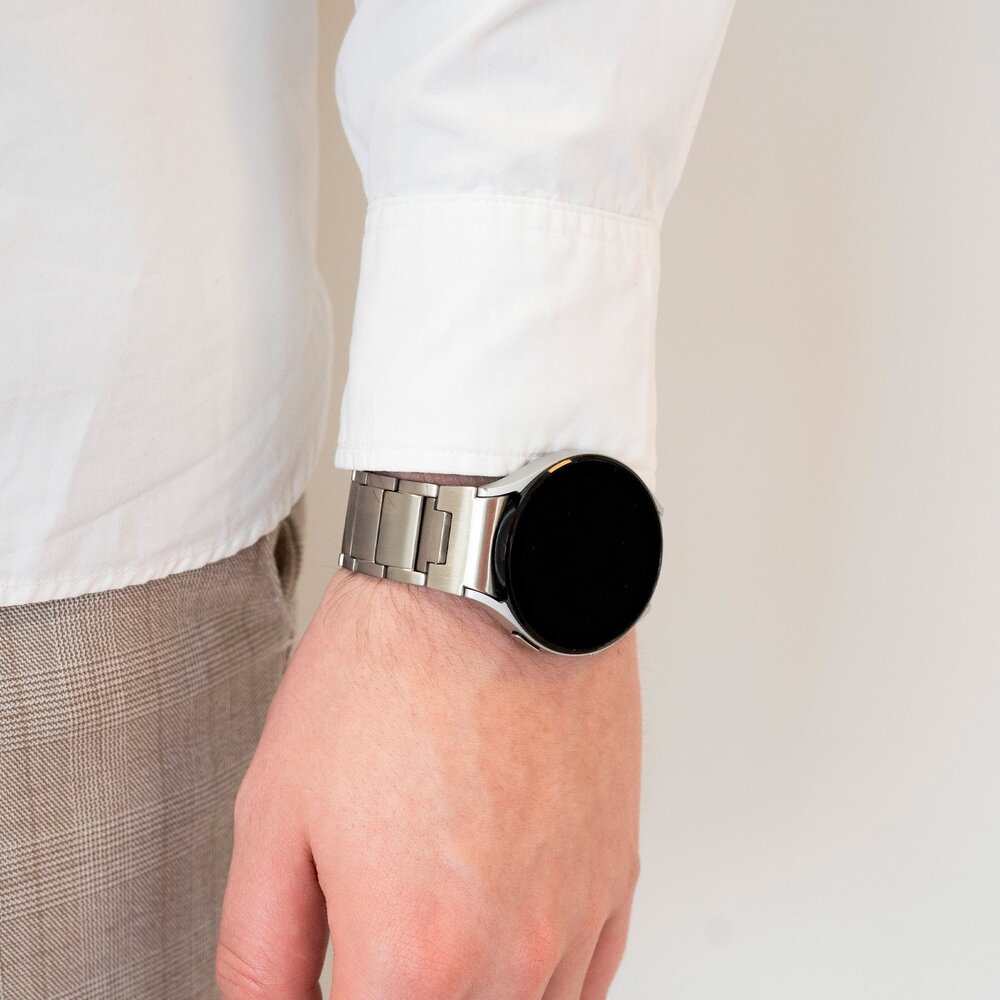 Strap-it Strap-it Correa titanio 'One push' Samsung Galaxy Watch 4 Classic 46mm (plata) Strap-it Strap-it Correa titanio 'One push' Samsung Galaxy Watch 4 Classic 46mm (plata)