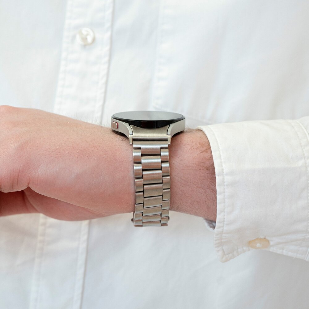 Strap-it Strap-it Correa acero 'One push' Samsung Galaxy Watch 5 40mm (plata) Strap-it Strap-it Correa acero 'One push' Samsung Galaxy Watch 5 40mm (plata)