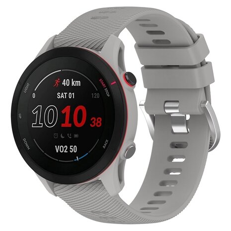 Strap-it Strap-it Correa silicona Garmin Forerunner 255 (gris claro)