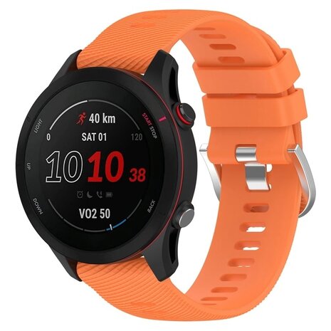 Correa silicona Garmin Forerunner 255 naranja Correasmartwatch.es