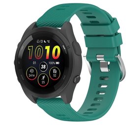 Strap-it Correa silicona Garmin Forerunner 265 (verde pino)