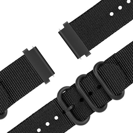 Bandz Bandz Correa nylon con hebilla Amazfit Bip 3 (Pro) (negro) Bandz Bandz Correa nylon con hebilla Amazfit Bip 3 (Pro) (negro)