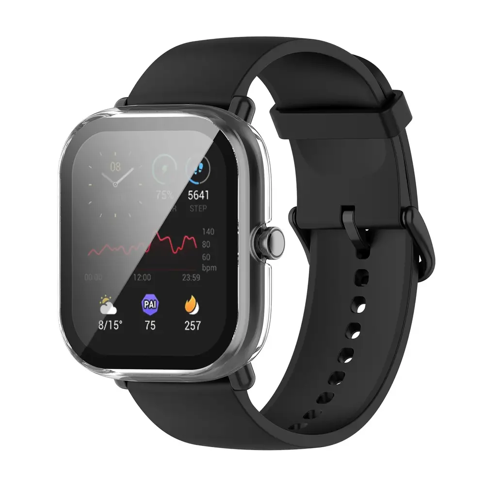 Strap-it Strap-it Funda rígido con vidrio Amazfit Bip U (Pro) (transparente) Strap-it Strap-it Funda rígido con vidrio Amazfit Bip U (Pro) (transparente)