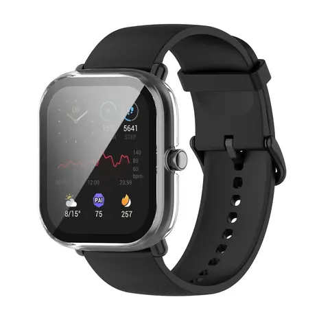 Strap-it Strap-it Funda rígido con vidrio Amazfit Bip U (Pro) (transparente) Strap-it Strap-it Funda rígido con vidrio Amazfit Bip U (Pro) (transparente)