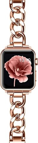 Strap-it Strap-it Correa cadena de acero Apple Watch (oro rosa) Strap-it Strap-it Correa cadena de acero Apple Watch (oro rosa)