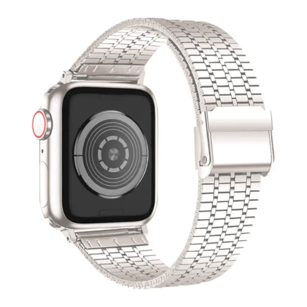 Strap-it Strap-it Correa acero inoxidable Apple Watch (blanco estrella) Strap-it Strap-it Correa acero inoxidable Apple Watch (blanco estrella)
