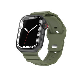 Strap-it Correa armadura de silicona Apple Watch (verde)
