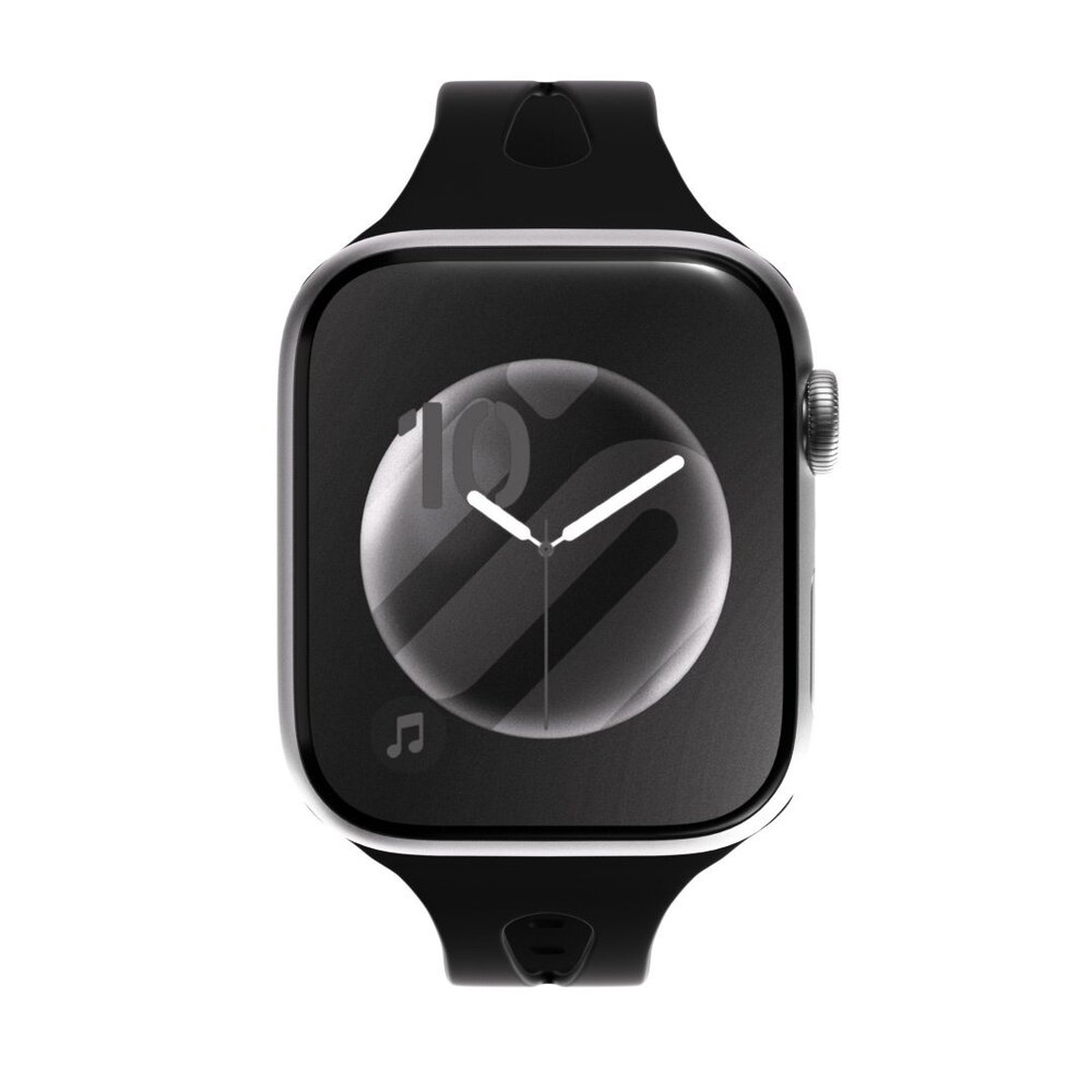 Strap-it Strap-it Correa silicona delgada Apple Watch (negro)