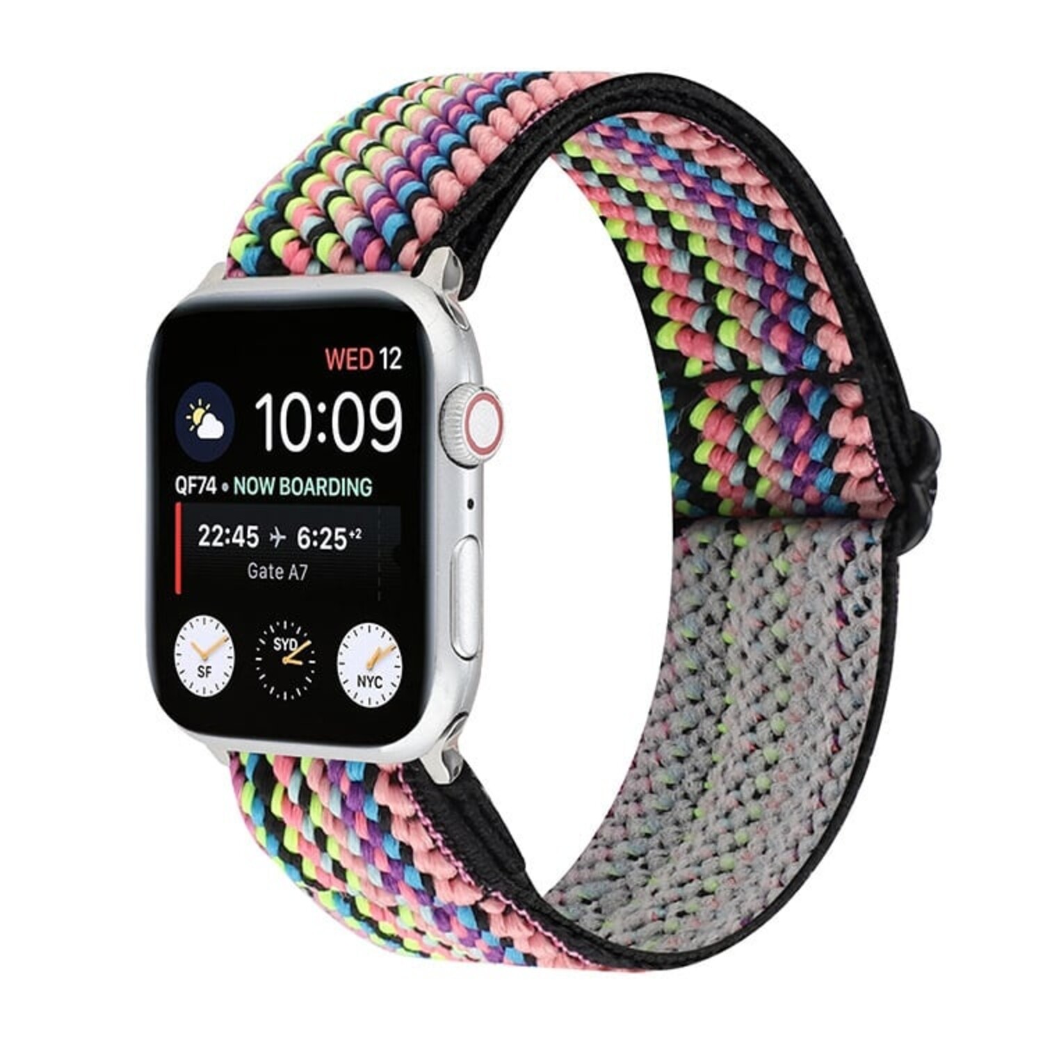 Correa elastica Apple Watch rayas de colores Correasmartwatch.es