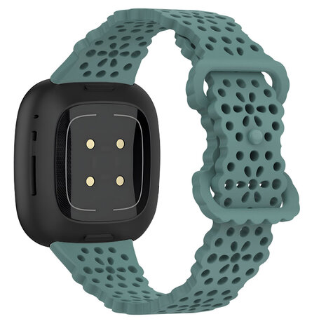 Strap-it Strap-it Correa silicona con estampado Fitbit Versa 3 (verde)