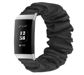 Strap-it Correa scrunchie Fitbit Charge 4 (negro) Strap-it Correa scrunchie Fitbit Charge 4 (negro)