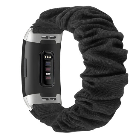 Strap-it Strap-it Correa scrunchie Fitbit Charge 4 (negro) Strap-it Strap-it Correa scrunchie Fitbit Charge 4 (negro)
