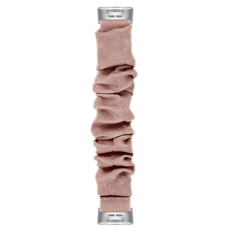 Strap-it Strap-it Correa scrunchie Fitbit Charge 4 (beige oscuro con perlas) Strap-it Strap-it Correa scrunchie Fitbit Charge 4 (beige oscuro con perlas)
