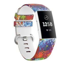 Strap-it Correa silicona Graffiti Fitbit Charge 3 / 4