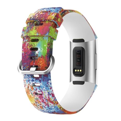 Strap-it Strap-it Correa silicona Graffiti Fitbit Charge 3 / 4