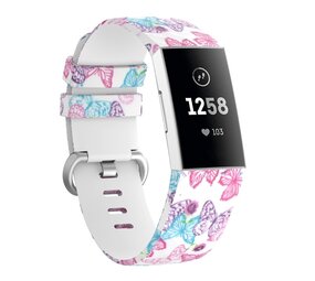 Strap-it Correa silicona Butterflies Fitbit Charge 3 / 4