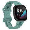 Strap-it Strap-it Correa silicona con estampado Fitbit Sense (verde) Strap-it Strap-it Correa silicona con estampado Fitbit Sense (verde)