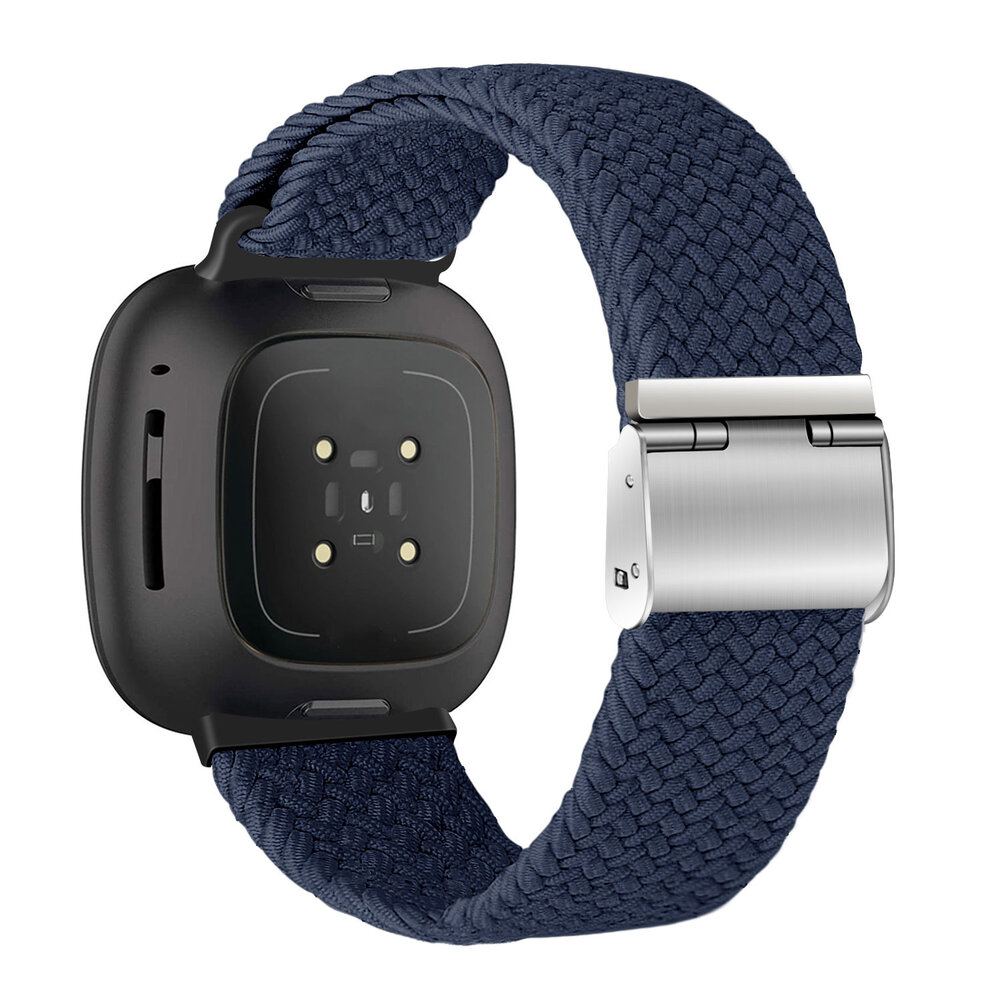 Strap-it Strap-it Correa trenzada ajustable Fitbit Sense (azul oscuro) Strap-it Strap-it Correa trenzada ajustable Fitbit Sense (azul oscuro)