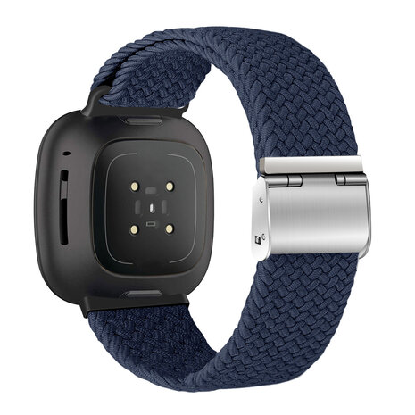 Strap-it Strap-it Correa trenzada ajustable Fitbit Sense (azul oscuro) Strap-it Strap-it Correa trenzada ajustable Fitbit Sense (azul oscuro)