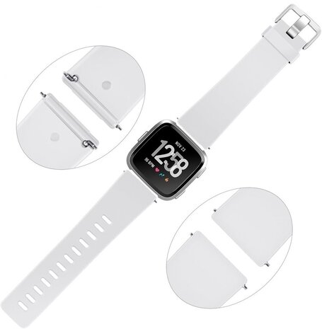 Strap-it Strap-it Correa silicona Fitbit Versa (blanca)