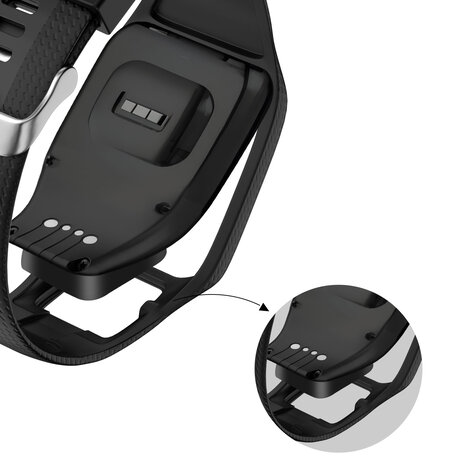 Bandz Bandz Correa silicona 'Classic' TomTom Adventurer (negro)