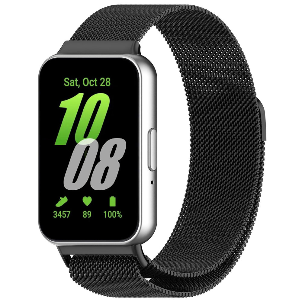 Strap-it Strap-it Correa milanesa Samsung Galaxy Fit 3 (negro) Strap-it Strap-it Correa milanesa Samsung Galaxy Fit 3 (negro)
