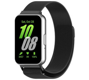 Strap-it Correa milanesa Samsung Galaxy Fit 3 (negro) Strap-it Correa milanesa Samsung Galaxy Fit 3 (negro)