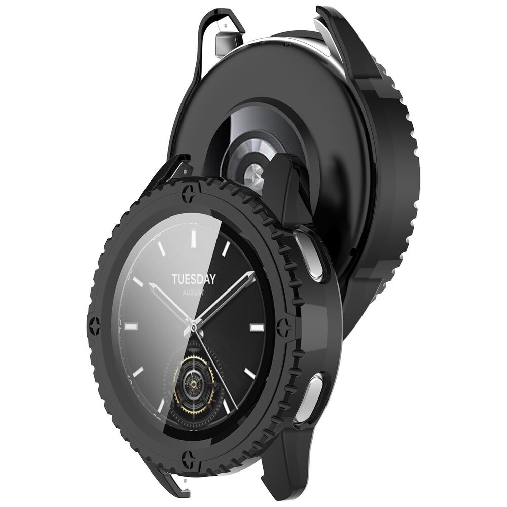 Strap-it Strap-it Funda rígida con vidrio Xiaomi Watch S3 (negro) Strap-it Strap-it Funda rígida con vidrio Xiaomi Watch S3 (negro)