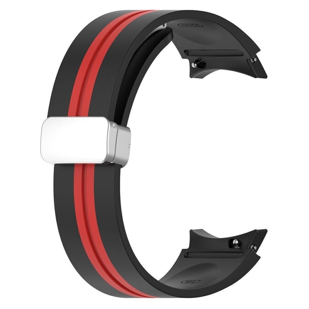 Strap-it Strap-it Correa deportiva magnética Samsung Galaxy Watch 4 Classic 42mm (negro/rojo) Strap-it Strap-it Correa deportiva magnética Samsung Galaxy Watch 4 Classic 42mm (negro/rojo)