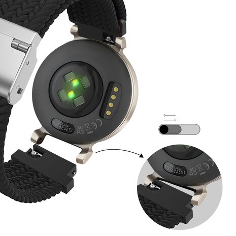 Bandz Bandz Correa nylon trenzado Garmin Lily 2 (negro) Bandz Bandz Correa nylon trenzado Garmin Lily 2 (negro)