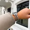Strap-it Strap-it Correa acero V-type Apple Watch (zilver) Strap-it Strap-it Correa acero V-type Apple Watch (zilver)