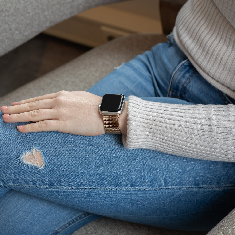 Strap-it Strap-it Correa milanesa Apple Watch (oro rosa) Strap-it Strap-it Correa milanesa Apple Watch (oro rosa)