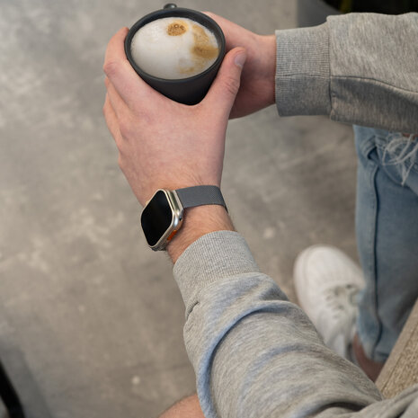 Strap-it Strap-it Correa milanese Apple Watch (gris espacial) Strap-it Strap-it Correa milanese Apple Watch (gris espacial)