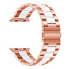 Strap-it Strap-it Correa acero Apple Watch (oro rosa/blanco) Strap-it Strap-it Correa acero Apple Watch (oro rosa/blanco)