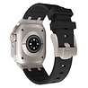 Strap-it Strap-it Correa silicona liquida de lujo Apple Watch (negro con titanio) Strap-it Strap-it Correa silicona liquida de lujo Apple Watch (negro con titanio)