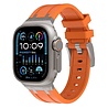 Strap-it Strap-it Correa silicona liquida de lujo Apple Watch (naranja con titanio) Strap-it Strap-it Correa silicona liquida de lujo Apple Watch (naranja con titanio)