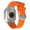 Strap-it Strap-it Correa silicona liquida de lujo Apple Watch (naranja con titanio) Strap-it Strap-it Correa silicona liquida de lujo Apple Watch (naranja con titanio)