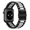Strap-it Strap-it Correa acero Apple Watch (negro/plata) Strap-it Strap-it Correa acero Apple Watch (negro/plata)